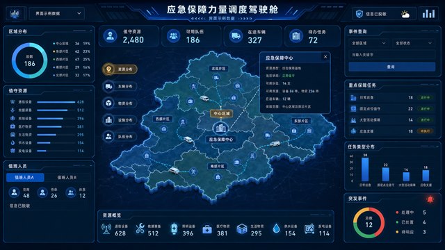 应急保障力量调度驾驶舱脱敏案例缩略图